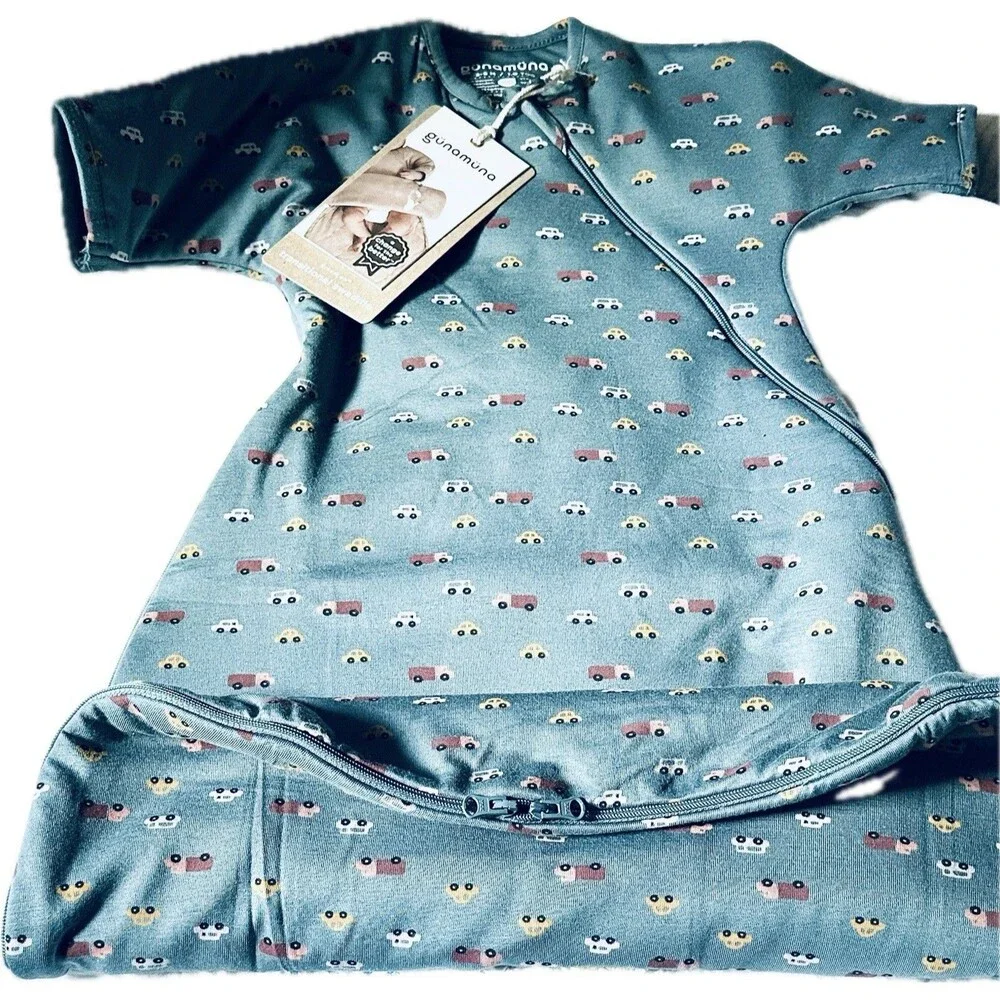NWT  Gunamuna Tog 1.0 Bamboo Rayon Zipped  Swaddle Boy Sleep Bag